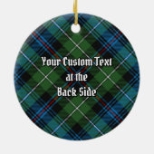 Clan MacKenzie Tartan Ceramic Ornament (Achterkant)