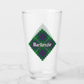 Clan MacKenzie Tartan Glass Glas (Achterkant)