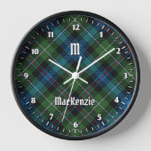 Clan MacKenzie Tartan Grote klok (Voorkant)