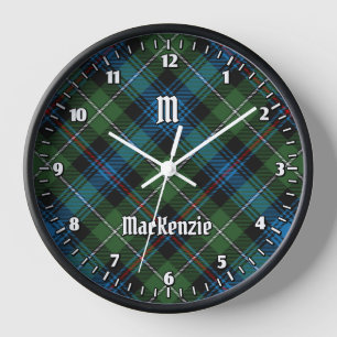 Clan MacKenzie Tartan Grote klok
