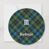 Clan MacKenzie Tartan Kaart (Voorkant)