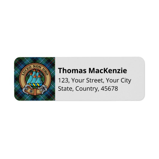 Clan MacKenzie Tartan Label (Voorkant)