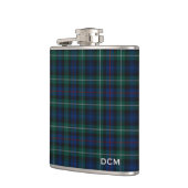 Clan Mackenzie Tartan Monogram Heupfles (Links)