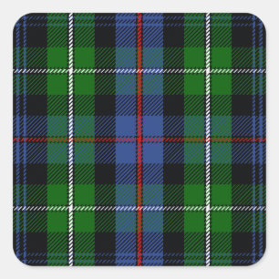 Clan MacKenzie Tartan Vierkante Sticker