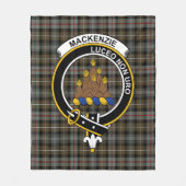 Clan MacKenzie Weathered Tartan Pset Fleece Deken (Voorkant)