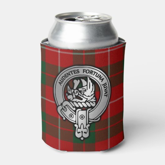 Clan MacKinnon Crest & Tartan Blikjeskoeler (Blikje Voorkant)
