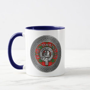 Clan MacKinnon Crest & Tartan Mug