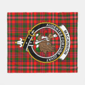 Clan MacKinnon Modern Tartan Pset Fleece Deken (Voorkant (Horizontaal))