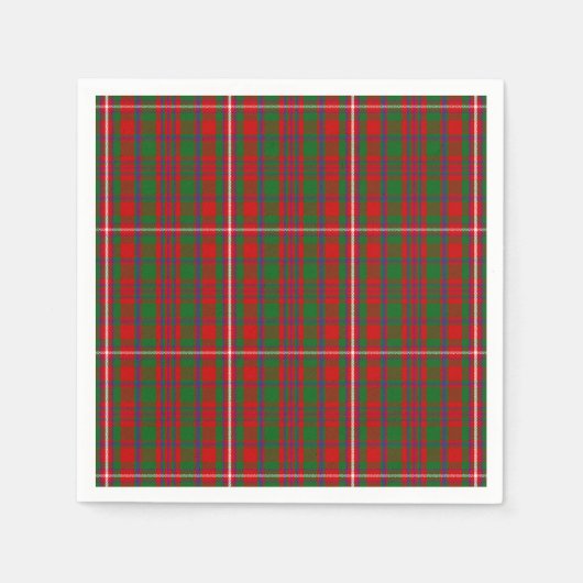Clan MacKinnon Tartan Servetten (Voorkant)