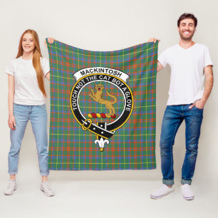 Clan MacKintosh Hunting Ancient Tartan Pset Fleece Deken