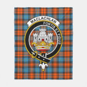 Clan MacLachlan Ancient Tartan Pset Fleece Deken (Voorkant)
