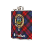 Clan MacLachlan Crest over Tartan Heupfles (Links)