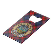 Clan MacLachlan Crest sur Tartan (Devant Angle)