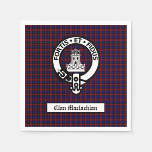 Clan Maclachlan Crest & Tartan  Servet