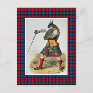 Clan MacLachlan  Illustratie Tartan Lijst Briefkaart