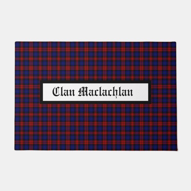 Clan Maclachlan Modern  Tartan Deurmat (Voorkant)