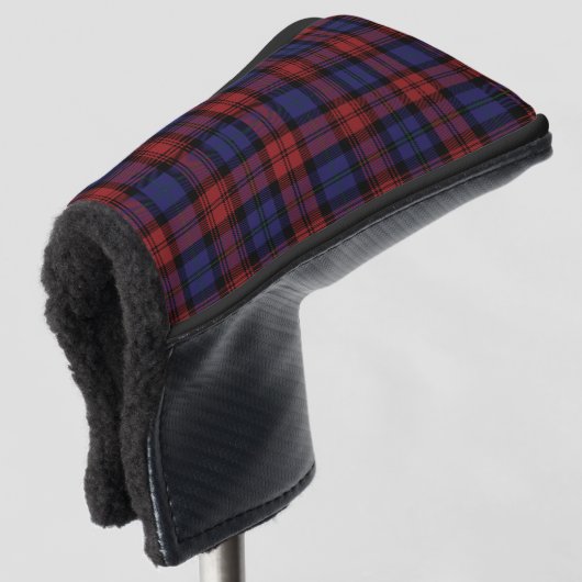 Clan MacLachlan Plaid Paarse Red Check Tartan Golfheadcover (3/4 voorkant)