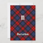 Clan MacLachlan Tartan Kaart (Voorkant)