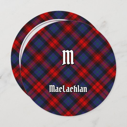 Clan MacLachlan Tartan Kaart (Voorkant / Achterkant)