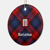 Clan MacLachlan Tartan Keramisch Ornament (Links)
