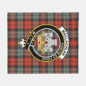Clan MacLachlan Weathered Tartan Pset Fleece Deken (Voorkant (Horizontaal))