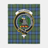 Clan MacLaren Ancient Tartan Pset Fleece Deken (Voorkant)