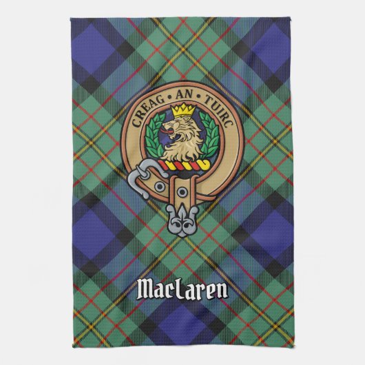 Clan MacLaren Crest Kitchen Towel Theedoek (Verticaal)