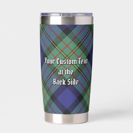 Clan MacLaren Crest over Tartan Geïsoleerde Drinkbeker (Achterkant)