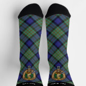 Clan MacLaren Crest over Tartan Socks Sokken (Top)