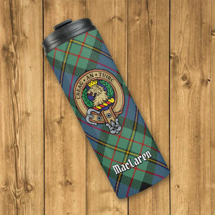 Clan MacLaren Crest over Tartan Thermosbeker