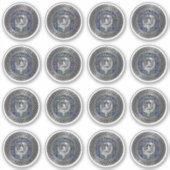 Clan MacLaren Crest & Tartan Knot Sticker (Voorkant)