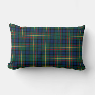 Clan MacLaren Green en Blue Scottish Tartan Kussen