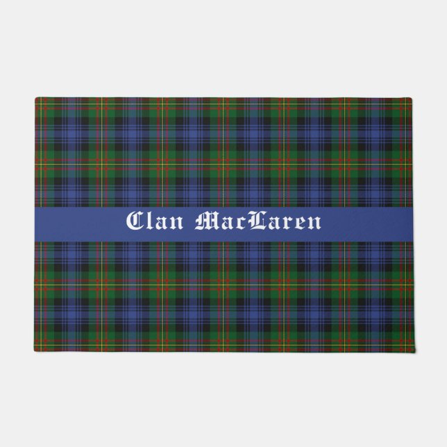 Clan MacLaren Tartan  Deurmat (Voorkant)