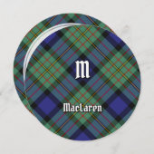 Clan MacLaren Tartan Kaart (Voorkant / Achterkant)