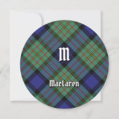 Clan MacLaren Tartan Kaart (Voorkant)