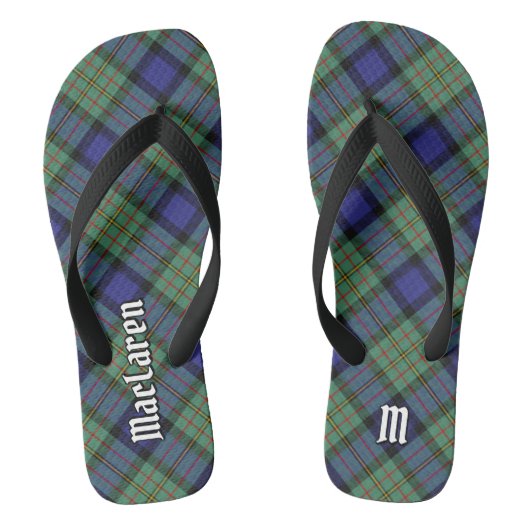 Clan MacLaren Tartan Teenslippers (Voetbed)