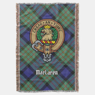 Clan MacLaren Wapen over Tartan Deken