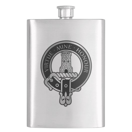 Clan MacLean Crest Flask Flacon (Voorkant)