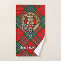Clan MacLean Crest over Tartan