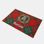 Clan MacLean Crest over Tartan Deurmat (Schuin)
