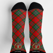 Clan MacLean Crest over Tartan Sokken (Top)