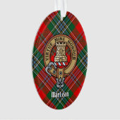 Clan MacLean Crest sur Tartan (devant)
