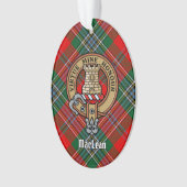 Clan MacLean Crest sur Tartan (devant)