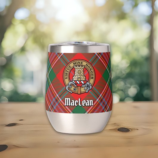 Clan MacLean Crest sur Tartan