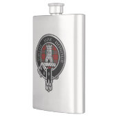 Clan MacLean Crest & Tartan Flask Flacon (Links)