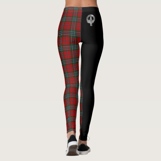 Clan MacLean Crest & Tartan Leggings (Achterkant)