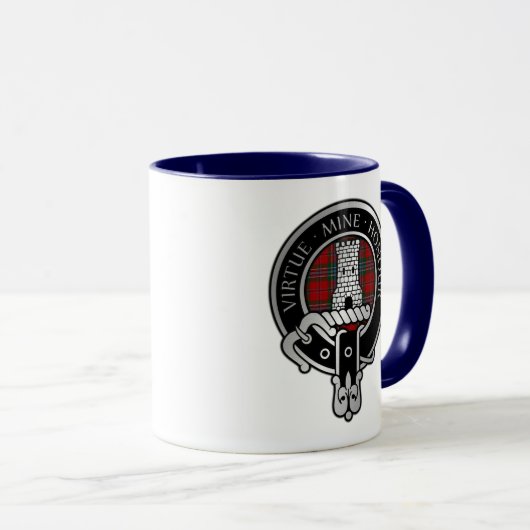 Clan MacLean Crest & Tartan Mug (Devant droit)
