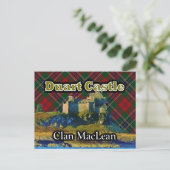 Clan MacLean Duart Castle Tartan Sky Briefkaart (Staand voorkant)