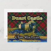Clan MacLean Duart Castle Tartan Sky Briefkaart (Voorkant / Achterkant)