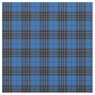 Clan MacLean Hunting Blue Black Scottish Tartan 1 Stof